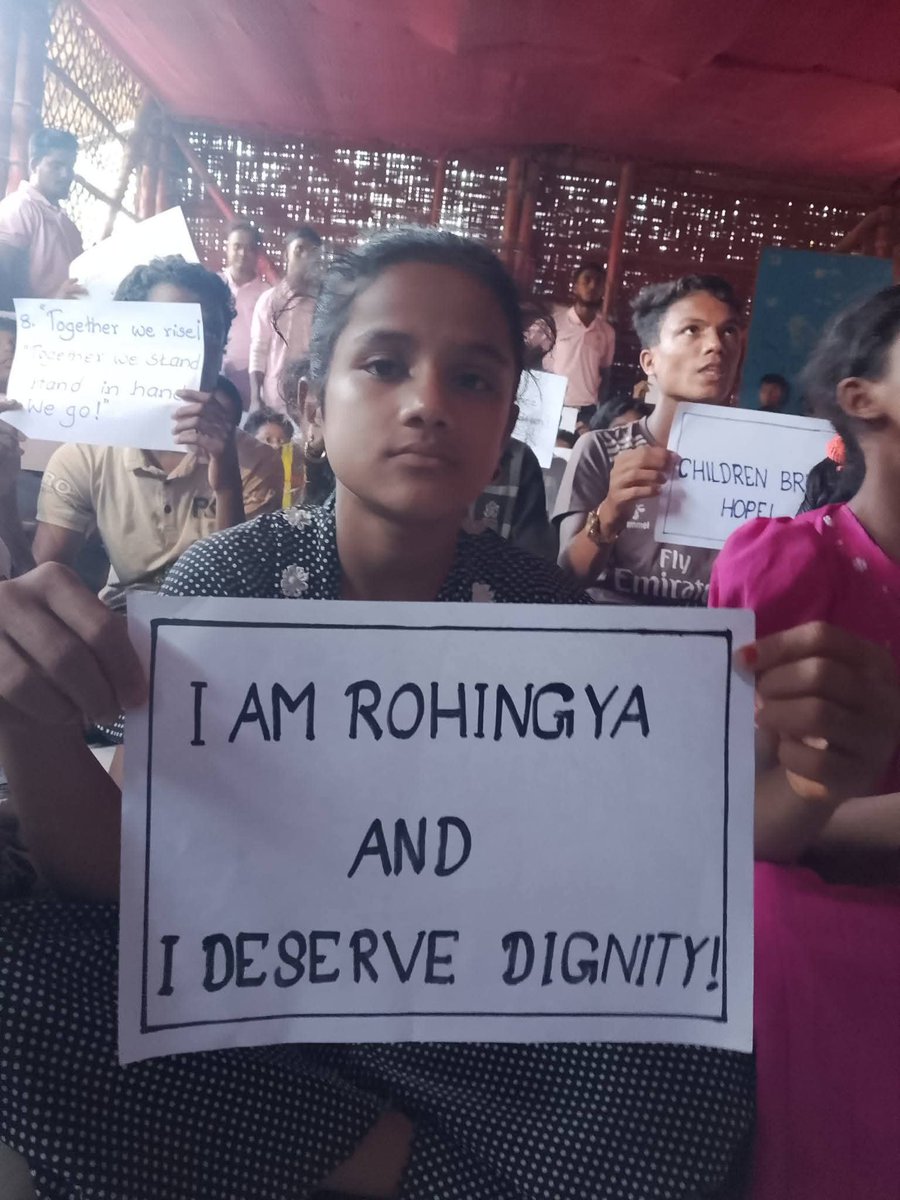 vryorg2017's tweet photo. On #WorldRefugeeDay, we honor the strength of Rohingya refugees who refuse to give up hope. Displaced for generations, but still fighting for justice, dignity &amp; the right to return home. No refugee should be left behind. 
#Rohingya #RightToReturn https://t.co/P8vLIHMWAL