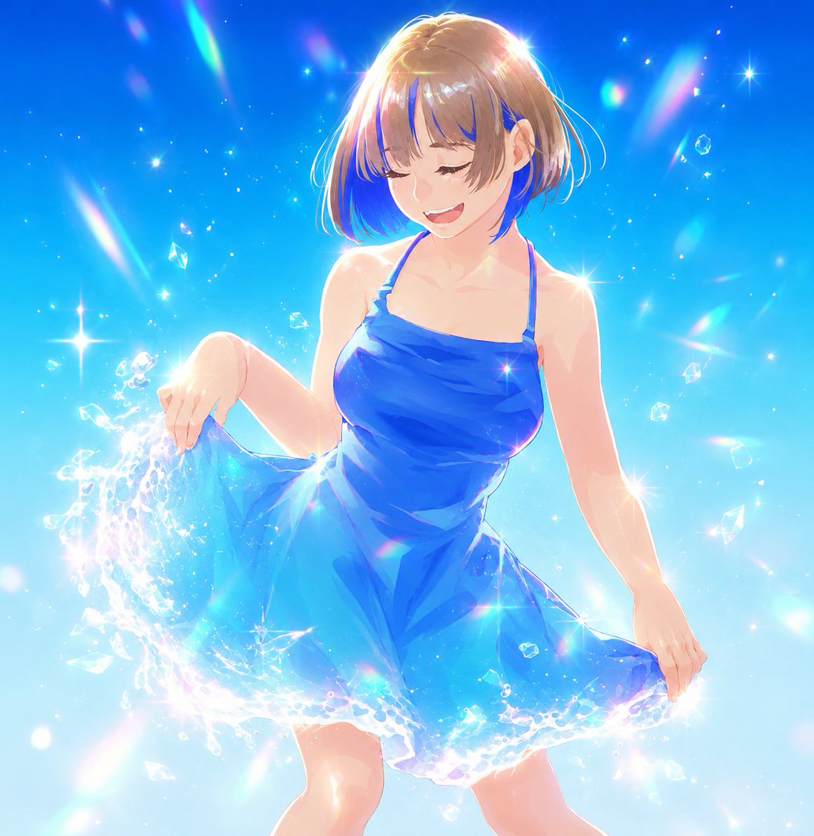777Aya888's tweet photo. その昔描いた落書きを、AIにキラキラに仕上げてってお願いしたのがこちら。

自分の能力がないのを浮き彫りにされてウッ・・・ってなるのと、小麦肌の方がいいんです。。！！！わかってないんだから！！！！みたいな気持ちが湧き出ましたｗ

自分の手でここまで仕上げられたらたのしいだろうなー！ https://t.co/pw20jlgzSq