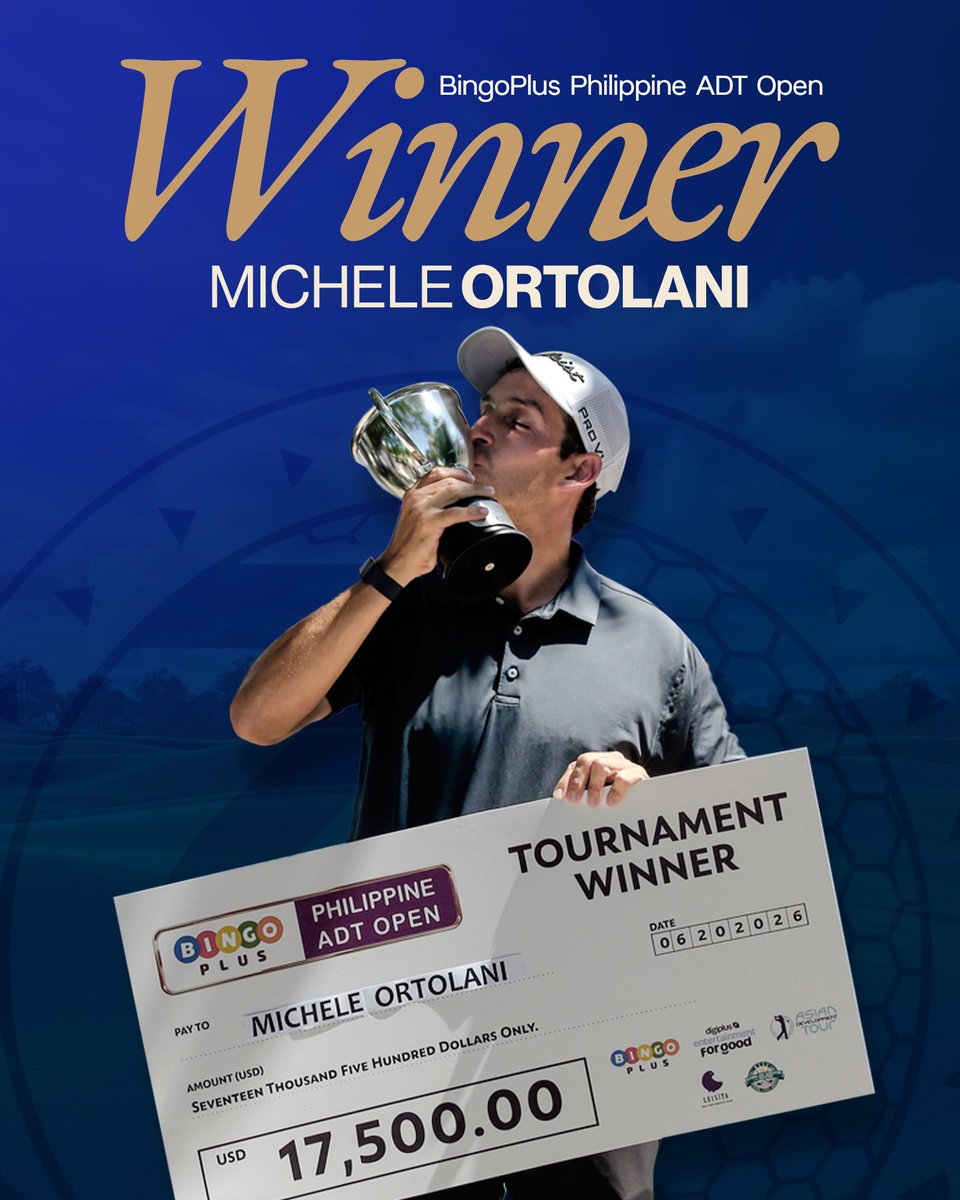 72theleague's tweet photo. Congratulations Michele on securing the title at the Phillipine ADT Open! 🏆

Well done champ! 🙌 https://t.co/eaIyFux3FD