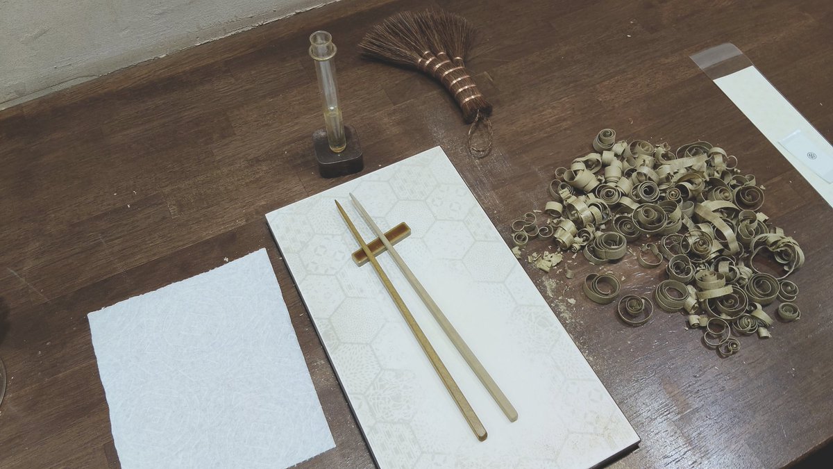 st6______21's tweet photo. 新しいお箸が欲しくて、せっかくなら買うんじゃなくて自分で作ってみたいな〜と思って、お箸作り体験してきた🥢使うの楽しみ🥢 https://t.co/89P6ugWuS5