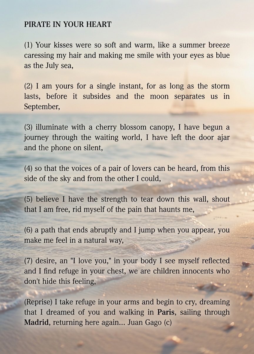 ionztomo16's tweet photo. PIRATE IN YOUR HEART
JUAN GAGO

#poetry #poetrylovers #reallylove https://t.co/0OJ23tL61n
