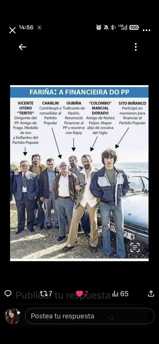 vejermonte's tweet photo. @bernabepaco Vaya,  tú @bernabepaco  y tu casta PP/VOX de cual sois: 
Clan de los Charlines
Sito Miñanco
Laureano Ubiña 🫪
Vicente Otero “ Terito” 
De todos claro os viene de largo https://t.co/q1iyKPOkcj