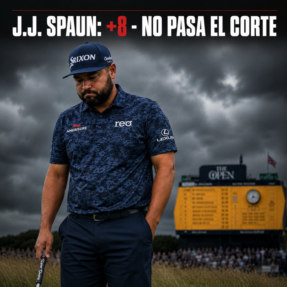 SwingMasteryLab's tweet photo. Drama en el US Open. El campo de Shinnecock Hills no perdona y tres de los grandes favoritos se van a casa antes de tiempo tras no pasar el corte:

🇪🇸 Jon Rahm (+6) 
🇺🇸 Bryson DeChambeau (+5) 
🇺🇸 J.J. Spaun (+5)
¿Quién es ahora tu favorito para ganar el Major? 👇 https://t.co/jmtas5Zq8Z