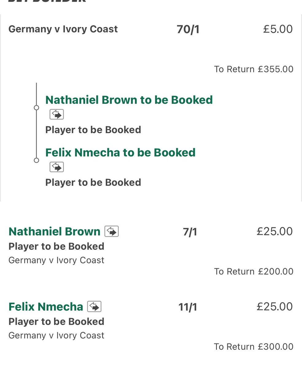 A6788C's tweet photo. Since everyone wants it early👀

Always try get the best prices for use team think these 2 are very high only worry is both play for a draw, 

brown should be up against amad and predicteds have nmecha playing in cdm v that Ivory Coast middle👀👀

No harm if one doesn’t start as 365 void it🍀💚