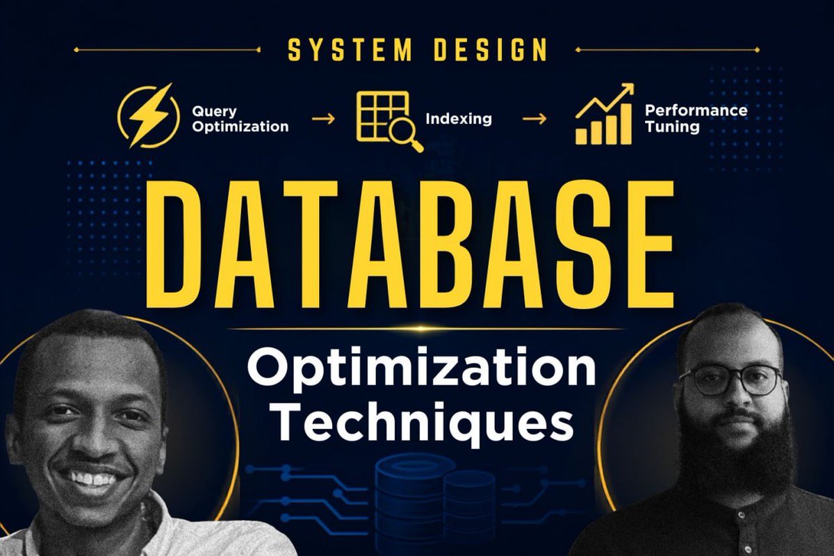MusabKhunaijir's tweet photo. نزلت 🔥
Database #2 Optimization Techniques | System Design
https://t.co/xtpM4ue3j2
مجمتعنا ع تيليجرام:
https://t.co/7fnOiIhn25
#خنيجر
#system_design https://t.co/nFKnsaNsaV