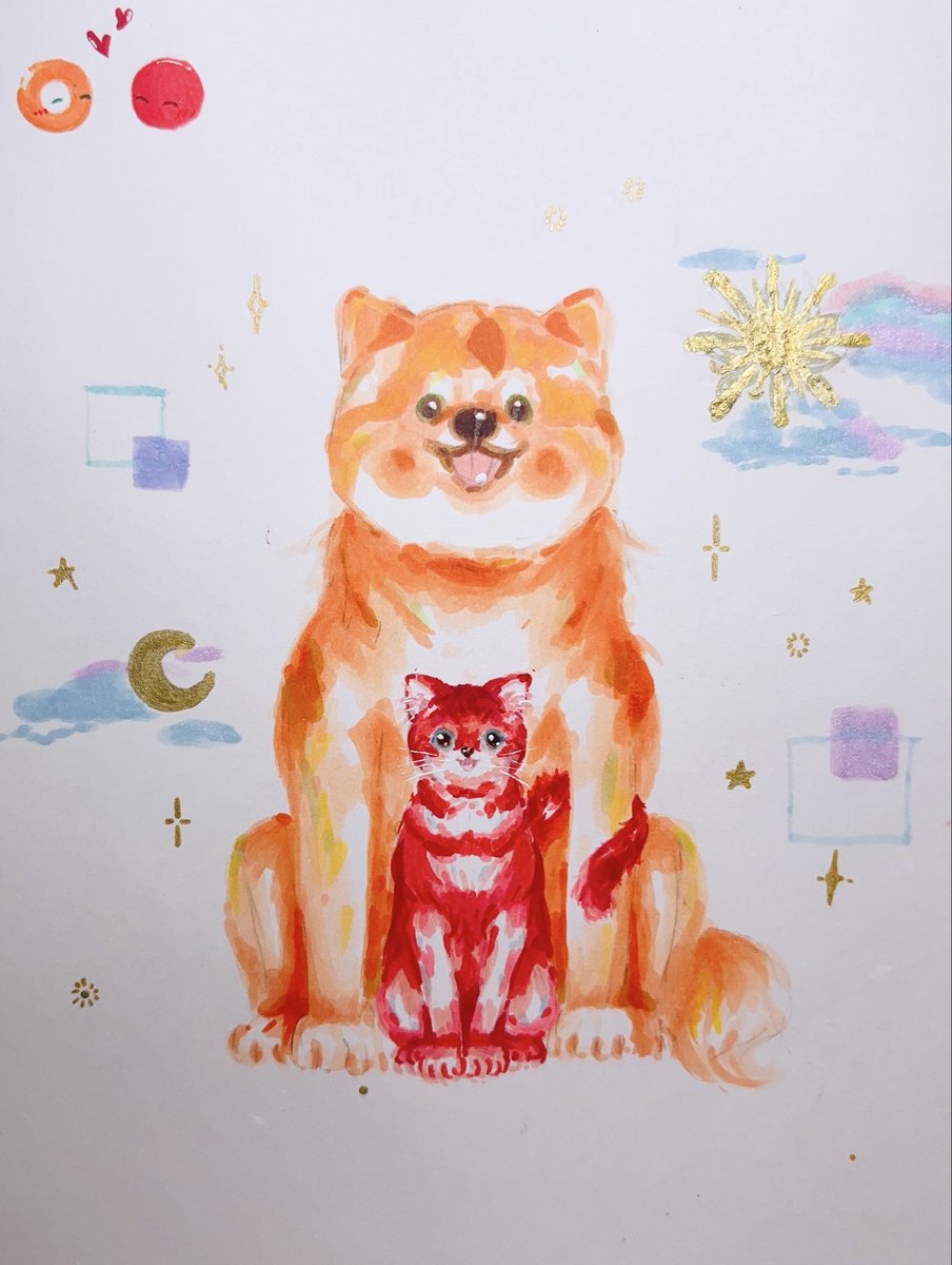 atatakaku77's tweet photo. SecRed phiên bản cún Shiba và mèo mướp.

#alanbecker #Copicmarker https://t.co/byUnxKyxqq