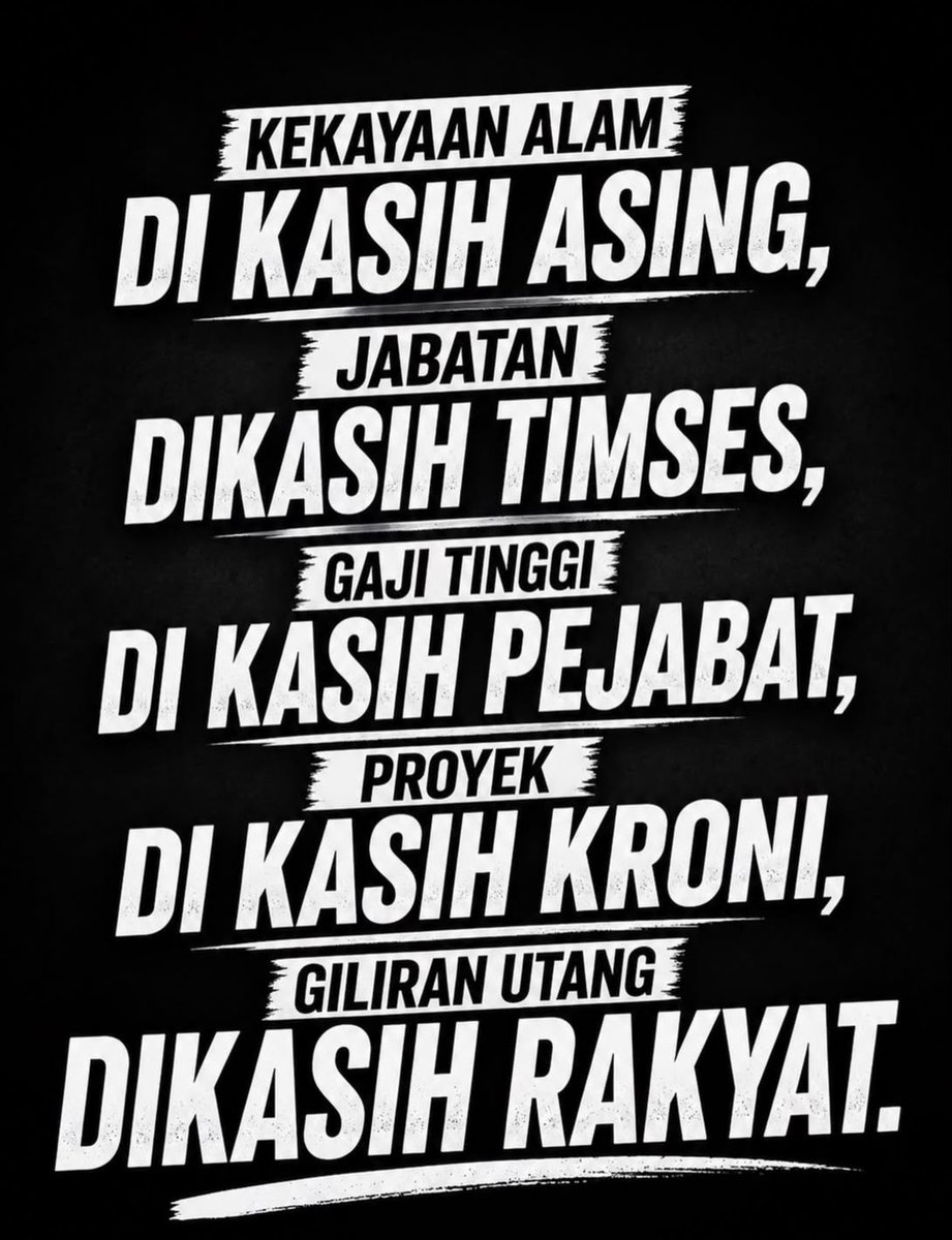Boediantar4's tweet photo. Rakyat hanya kebagian utang ✅️ https://t.co/zeeCveXHcI