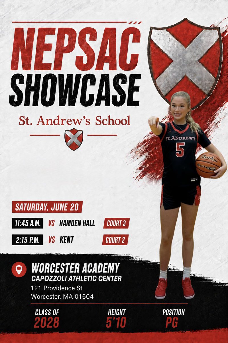 Ryanne_5's tweet photo. DAY 2 AT THE NEPSAC SHOWCASE!
Coaches, catch my games today vs. Hamden Hall and Kent.
@NEPSGBCA @PGHNewEngland https://t.co/MNcqocQI1N