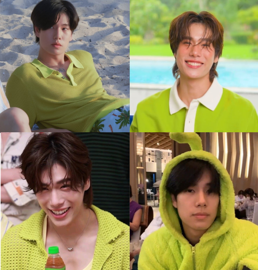 Rosemome's tweet photo. Is it just me or he pulls off this colour A LITTLE tooo well https://t.co/tW4czzH8TU
