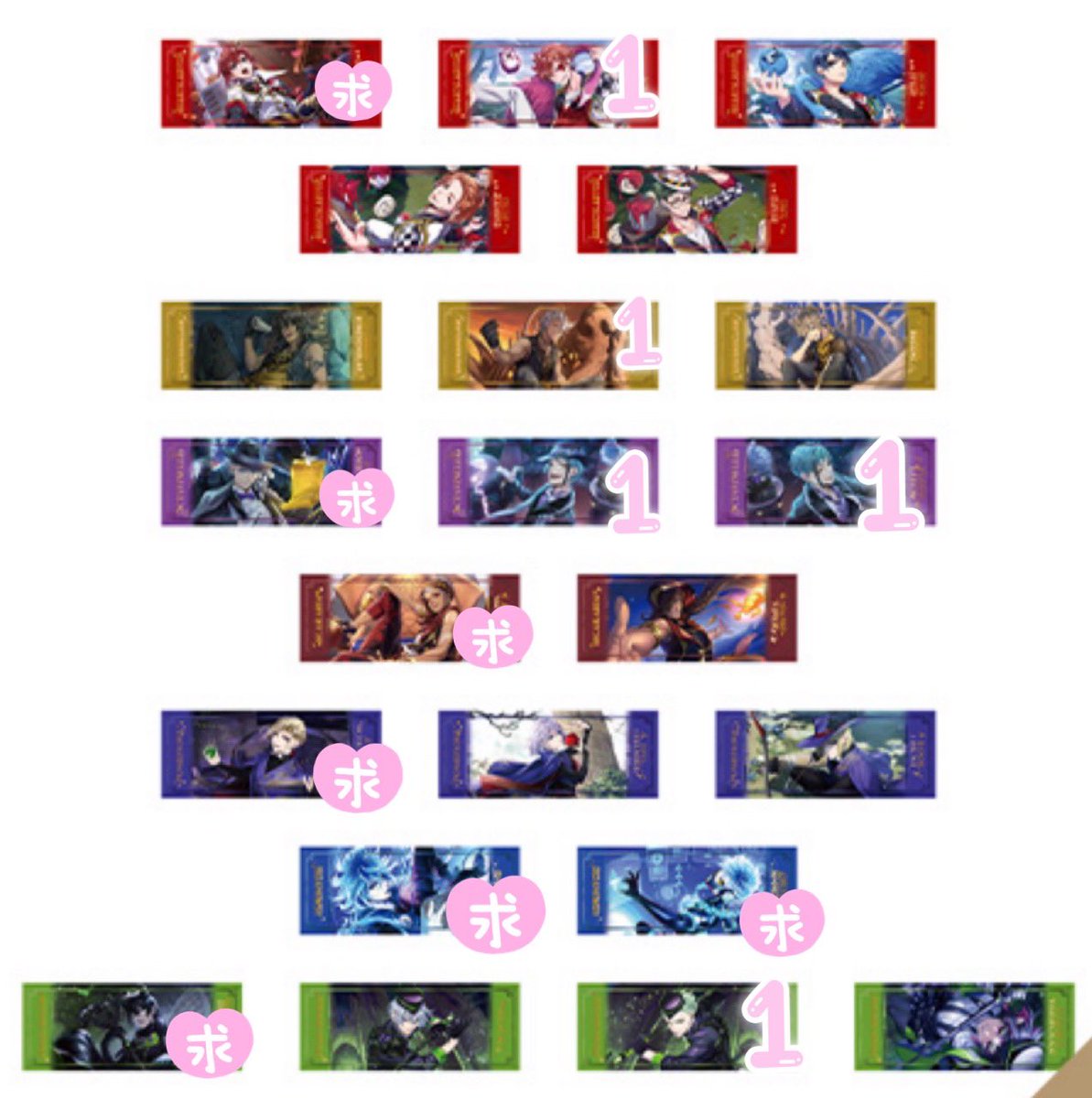 kh_roxas__'s tweet photo. ツイステ 交換 譲渡
譲→ エース ジャック ジェイド フロイド セベク

求→ リドル アズール カリム ヴィル イデア オルト マレウス
or 異種 カウントダウン柄イデア
or 纏めて定価

都内手渡し、郵送可能。 https://t.co/hIOZaoqvgL