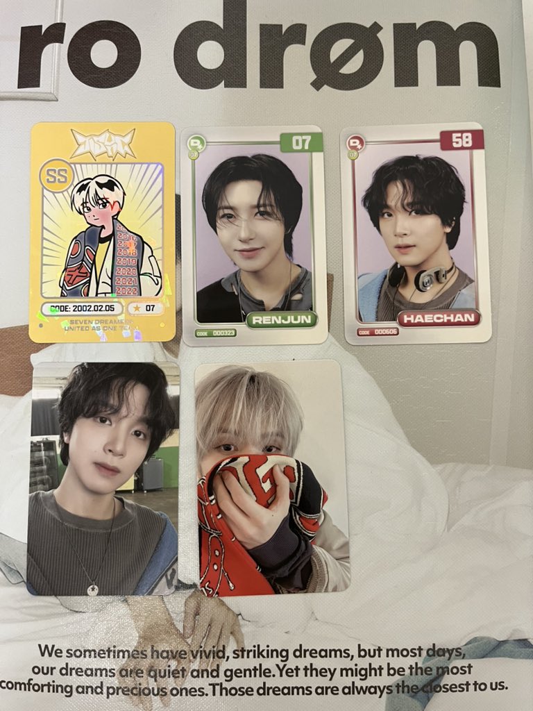 _usadoow's tweet photo. NCT DREAM THE DREAM SHOW 4 ドリショ4 アンコン ラントレ トレカ 交換

【譲】ロンジュン ヘチャン チソン

【求】同種 ジェノ

郵送またはJNJMペンミでの交換希望ですㅠㅠ
お気軽にお声がけください🍀 https://t.co/4V36tplVZw