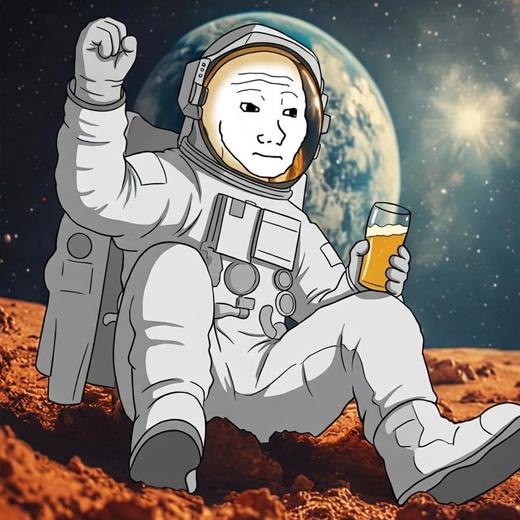 AsterWojak's tweet photo. It's just $ASTERWOJAK chilling on Mars. https://t.co/e4WjjVO6TP