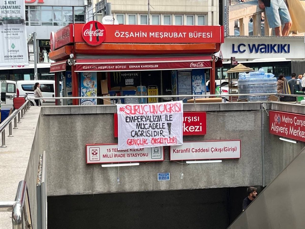 faaliyet73's tweet photo. #SuruçunÇağrısı'nı Ankara sokaklarından yükseltiyoruz!

11 yıl önce Suruç'ta IŞİD çeteleri tarafından katledilen 33 düş yolcusunun mücadelesini adımladığımız sokaklarda yaşatıyoruz!

#SuruçunÇagrısı emperyalizme karşı mücadele çağrısıdır! https://t.co/GOWk47zjQB