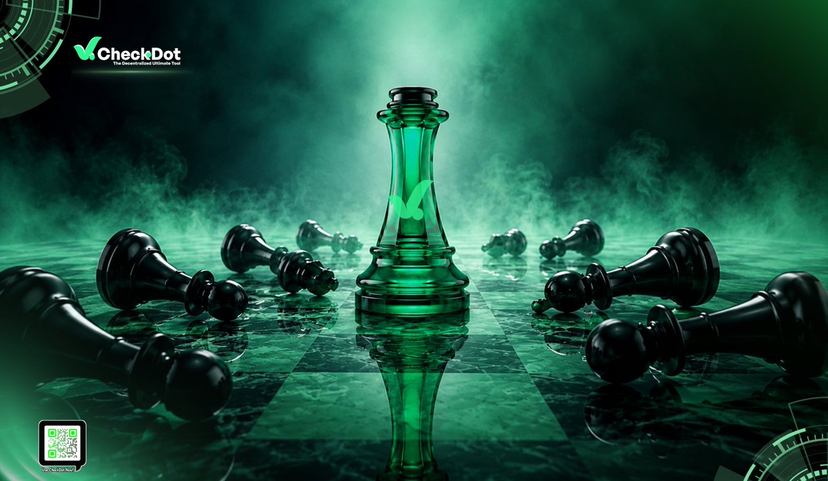 Checkdot_proto's tweet photo. ♟️ Legends aren't created when everything goes right.

They are forged in pressure.
Built through challenges.
Proven through time. While others focus on the next hype,CheckDot focuses on the next milestone.

The board is set.
The strategy is clear.
The mission remains unchanged. 

One move at a time.
One victory at a time.

Checkmate is inevitable. ✅

#CheckDot |  #Web3 | #Blockchain #Crypto | #DeFi