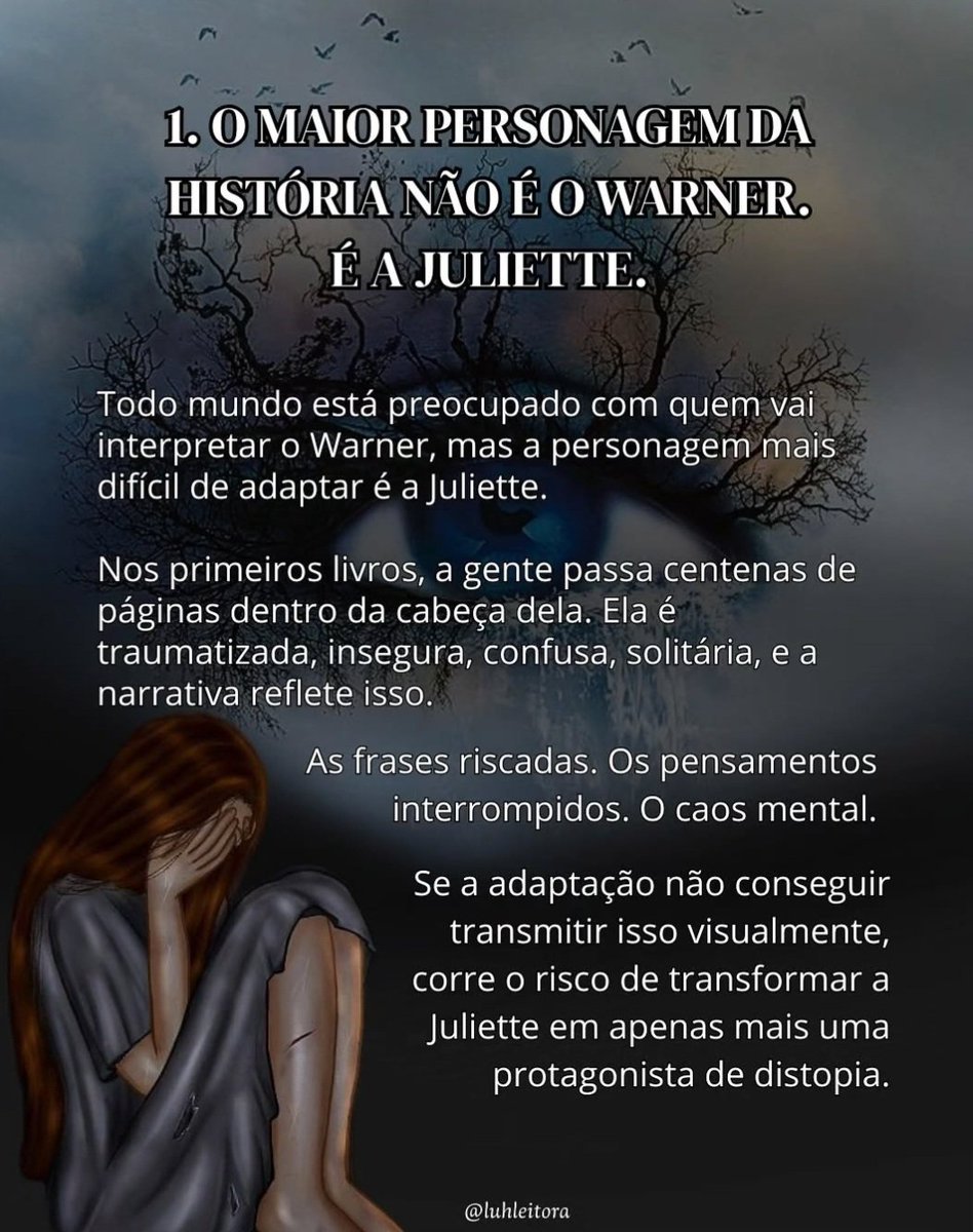 TaherehMafiBR's tweet photo. análise perfeita e irretocável da luhleitora no ig sobre a adaptação de shatter me e seus personagens 📢 https://t.co/cHaRnxEJNP
