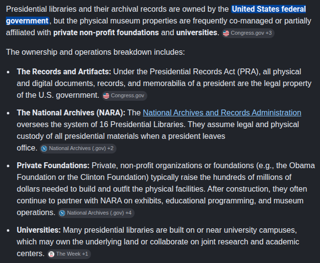 SamEgalle87154's tweet photo. Chris Murphy is lying again.

The plane doesn’t go to Trump personally. It goes to the Donald J. Trump Presidential Library, which is owned and run by the National Archives and Records Administration - just like every other presidential library in the country.

These are federal institutions. Not personal property.

This is the same process used when Reagan’s Air Force One went to his library. 

Murphy knows this. He’s deliberately misleading people for political points.

Pathetic.
