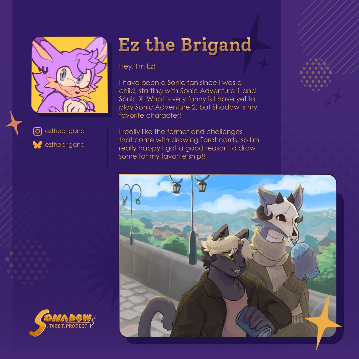 sonadowtarot's tweet photo. ✨Contributor Spotlight✨ 
Check out our incredible contributors, Beatriz Lioness (@/beatriz-lioness on Tumblr and Carrd) and Ez the Brigand (@/ezthebrigand on Instagram and Bluesky)! https://t.co/6JbVFx2PyR