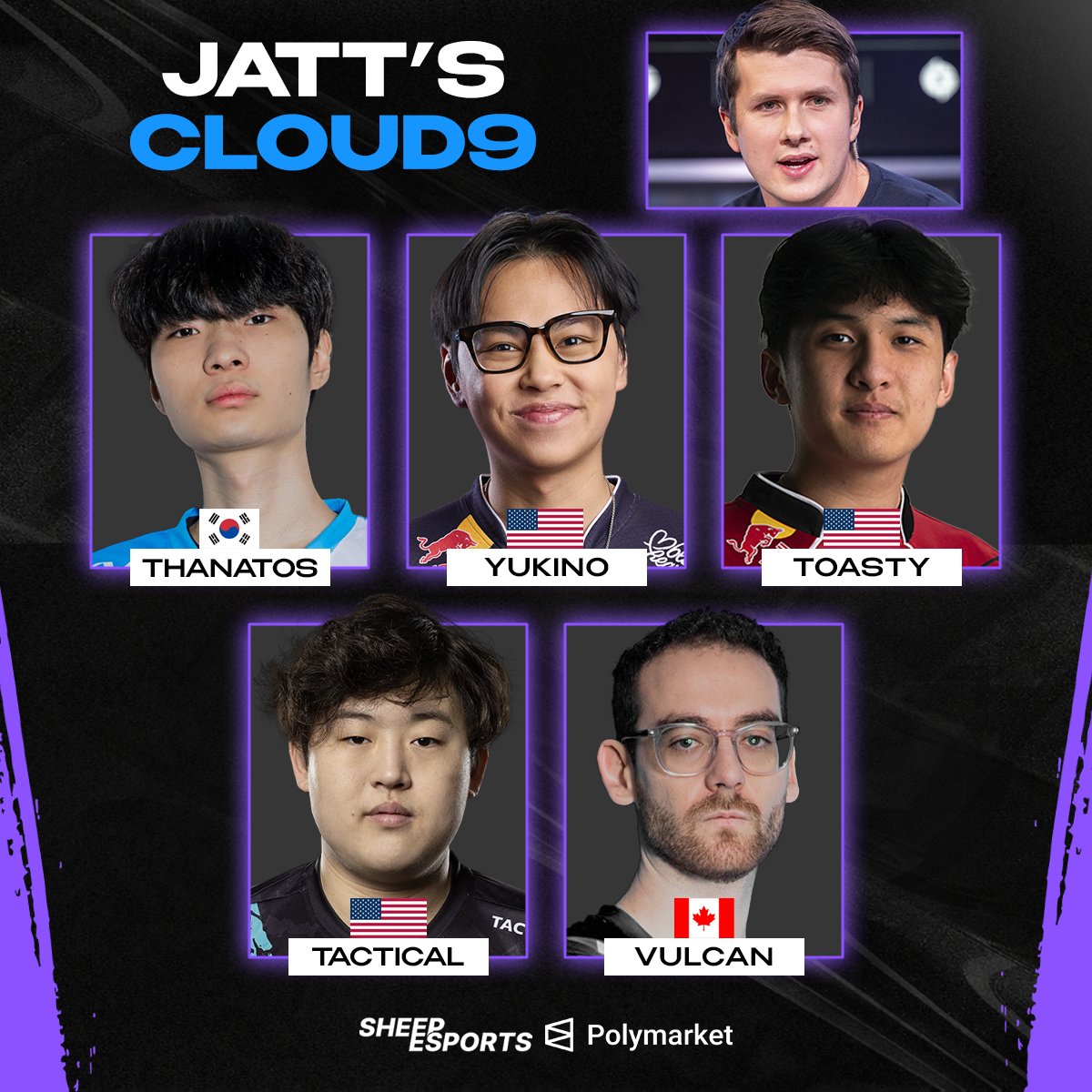 Sheep_Esports's tweet photo. Jatt 🇨🇦 on how C9 🇺🇸 could change: "If you see this roster as a C9 fan, you're again engaged in the games."

"This is irresponsible speculation [...] and I like all the players on C9..."

"You bring the boys back who left [...] Yukino 🇺🇸 and Toasty 🇺🇸 are your jungle-mid."

"We have this young ADC, you may have heard of him, he just won the NACL. His name is Tactical 🇺🇸. He has really good mechanics, he has really high peaks."