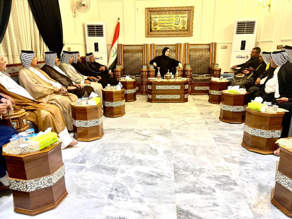 Wafaa_alshamriy's tweet photo. استقبلنا وفدا من أهلنا الكرام وجهاء ناحية الشحيمية العزيزة. https://t.co/Tb0FUtKBYv