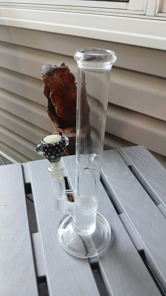 MileHIGHCleaner's tweet photo. BonGOO is fantastic! Had this bong for 10 years and because of BonGOO, we have never had to do a deep cleaning on it—Wild as it has a honeycomb in it. Your products do such a good job preventing build-up to begin with!

Real Users. Real Results.

See any spots? Or the lizard? 🦎 https://t.co/ssM3uolKrT