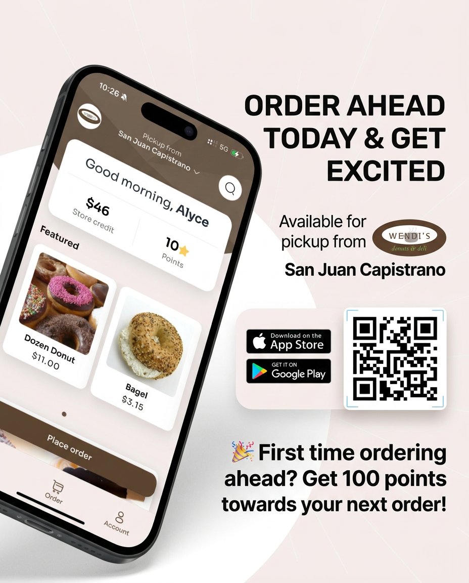 wendis_donuts's tweet photo. Scan the QR to get started!

#SanJuanCapistrano #SJC https://t.co/WP3XOWFy72