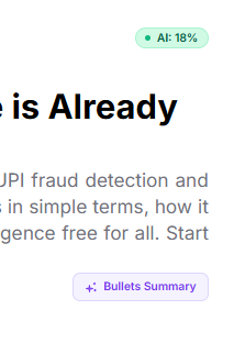 yanikkumar's tweet photo. Time to add on some AI features in the platform. 
Something cooking in testing. 

Willing to roll out these feature soon, 2 more in the creators dashboard.

The AI World :) @feedinweb https://t.co/gaecu3ZyJC