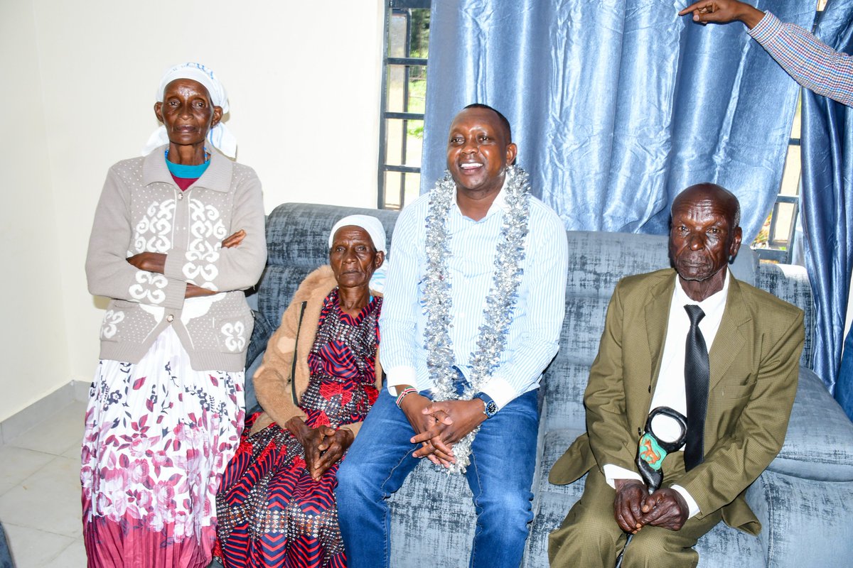 HonOscarSudi's tweet photo. Today I fulfilled my promise I made during Pastor Kimeto’s 50th Anniversary Celebration by handing over two modern homes to Mzee Andrea Chamdany in Kericho County,the voice that shaped our melodies for generations through songs like “Rirenech Oh Kwandanyo”. From the days I sat by the fireside as a child, I never imagined I would one day stand beside him, building walls and a roof for his comfort. What began as childhood admiration has now come full circle.

Mzee Chamdany’s music did more than entertain, it wove the stories of our people into harmony, taught values to our children, and gave courage to homes facing hardship. Artists like him plant seeds in the soul of a nation long before the rest of us understand their worth. It is only right that we return the gift now.