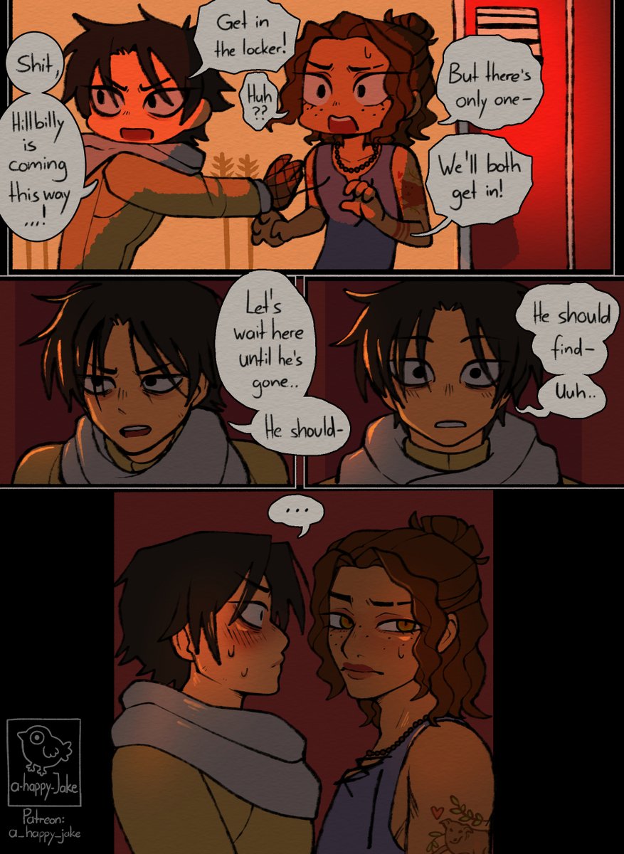 a_happy_jake's tweet photo. There was only one locker... #dbdfanart https://t.co/tZj5abG9qC