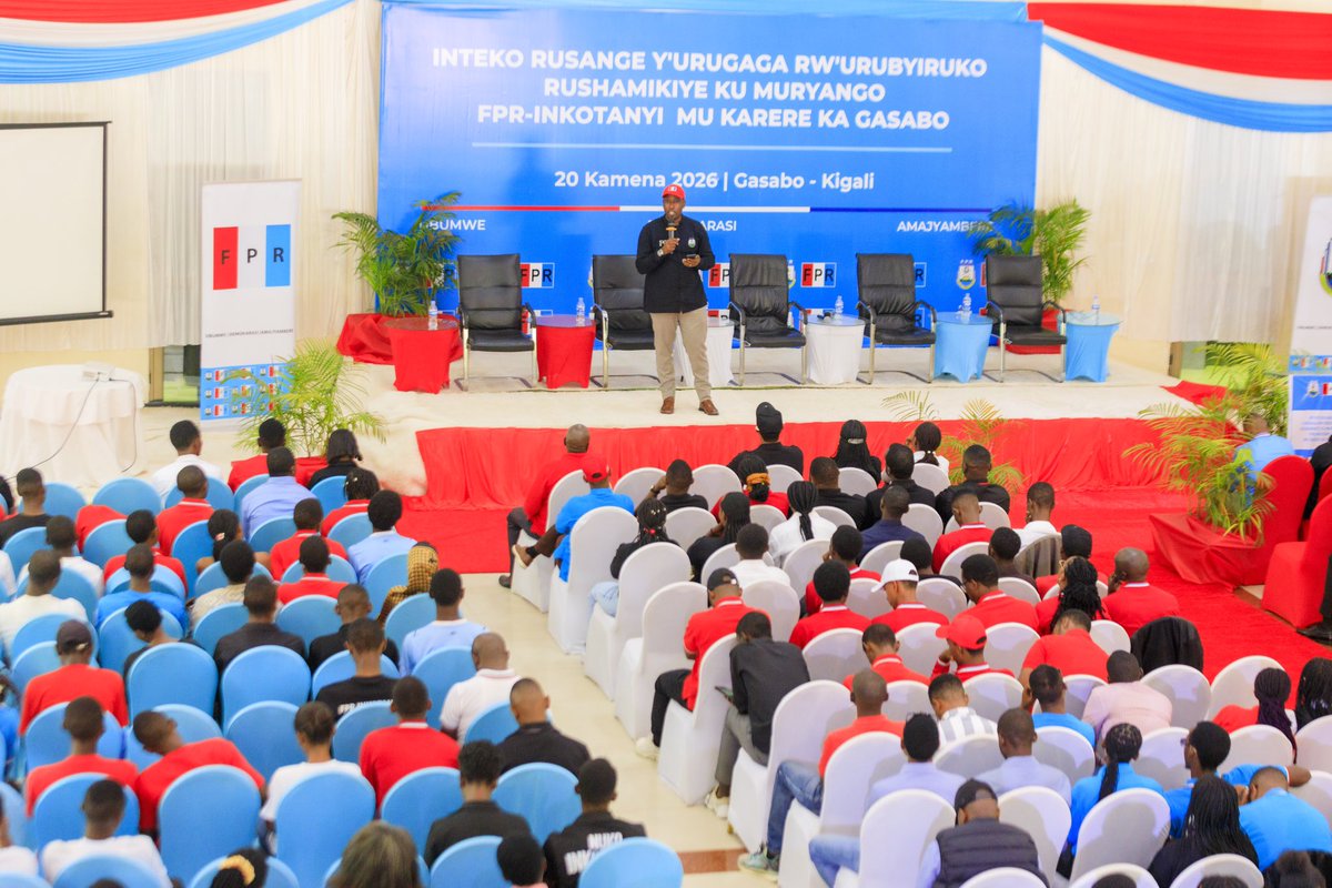 RPF_Gasabo's tweet photo. Atangiza Inteko rusange y’urugaga rw’urubyiruko rushamikiye k’Umuryango @rpfinkotanyi ku rwego rw’akarere, Umuyobozi w’Umuryango FPR-Inkotanyi muri #Gasabo @Bayaseseb yashimiye abayitabiriye, agaragaza ko ari umwanya wo kwisuzuma no kurebera hamwe uko ibibazo bigihari byacyemuka. https://t.co/5hPPeKU8bs
