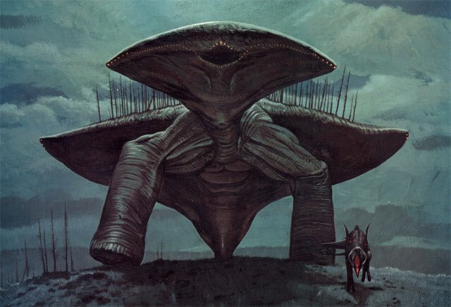 Designatedkitty's tweet photo. Wayne Barlowe creatures are so half life looking I love them. https://t.co/5KavD4nAWa