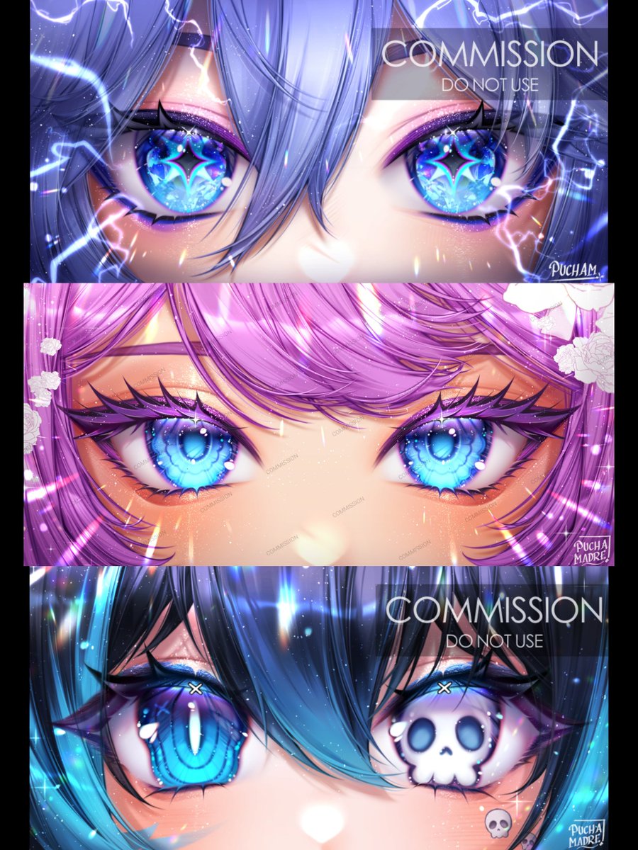 pucham0's tweet photo. Ojos azulesh, paleta fría

.
Y 
.
my entry for https://t.co/XKUxHMGOGj! 🐰✨ #CommissionsGG https://t.co/xuIxE41wrT
