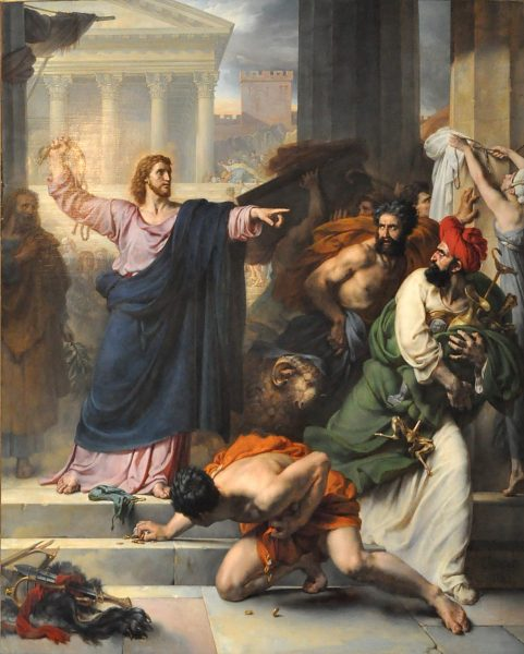 pudorpulchritud's tweet photo. Le Christ chassant les marchands du temple, Antoine-Jean-Baptiste Thomas. https://t.co/Mo7BTf5FUo