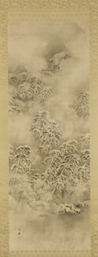 JapanTraCul's tweet photo. Winter landscape, by Shiokawa Bunrin, ca. 1865-1870 https://t.co/YvgvfAzvV4
