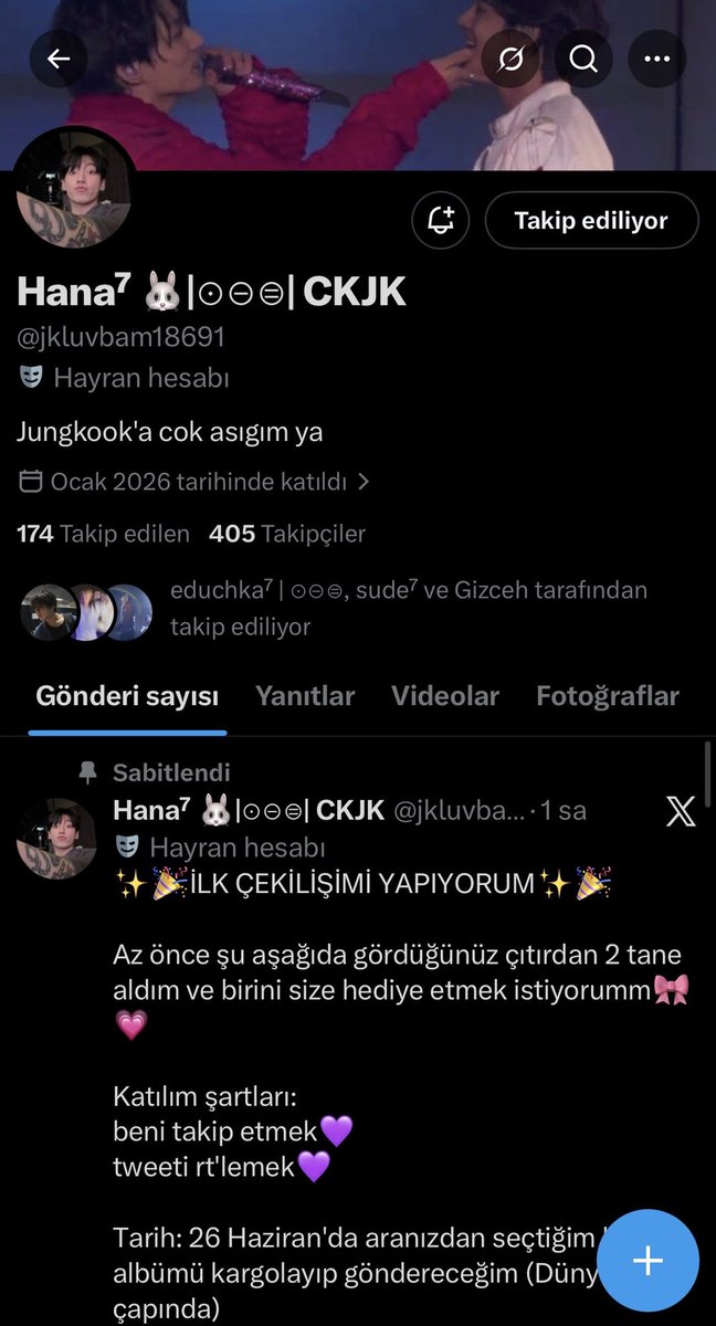 cotek1y's tweet photo. @jkluvbam18691 Teşekkürleerr https://t.co/WZLt6XeJgk