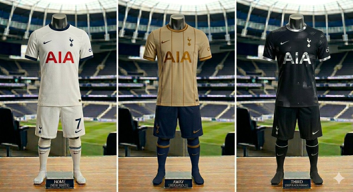 3ddivad's tweet photo. @adilad73 @SpursOfficial @adidasoriginals @hummel1923 @Spurs_ES @adidasfootball @adidasUK Might be a market in just designing and selling your own versions each year. 

Took me 5 mins to come up with these. https://t.co/FRsA4KMrCo