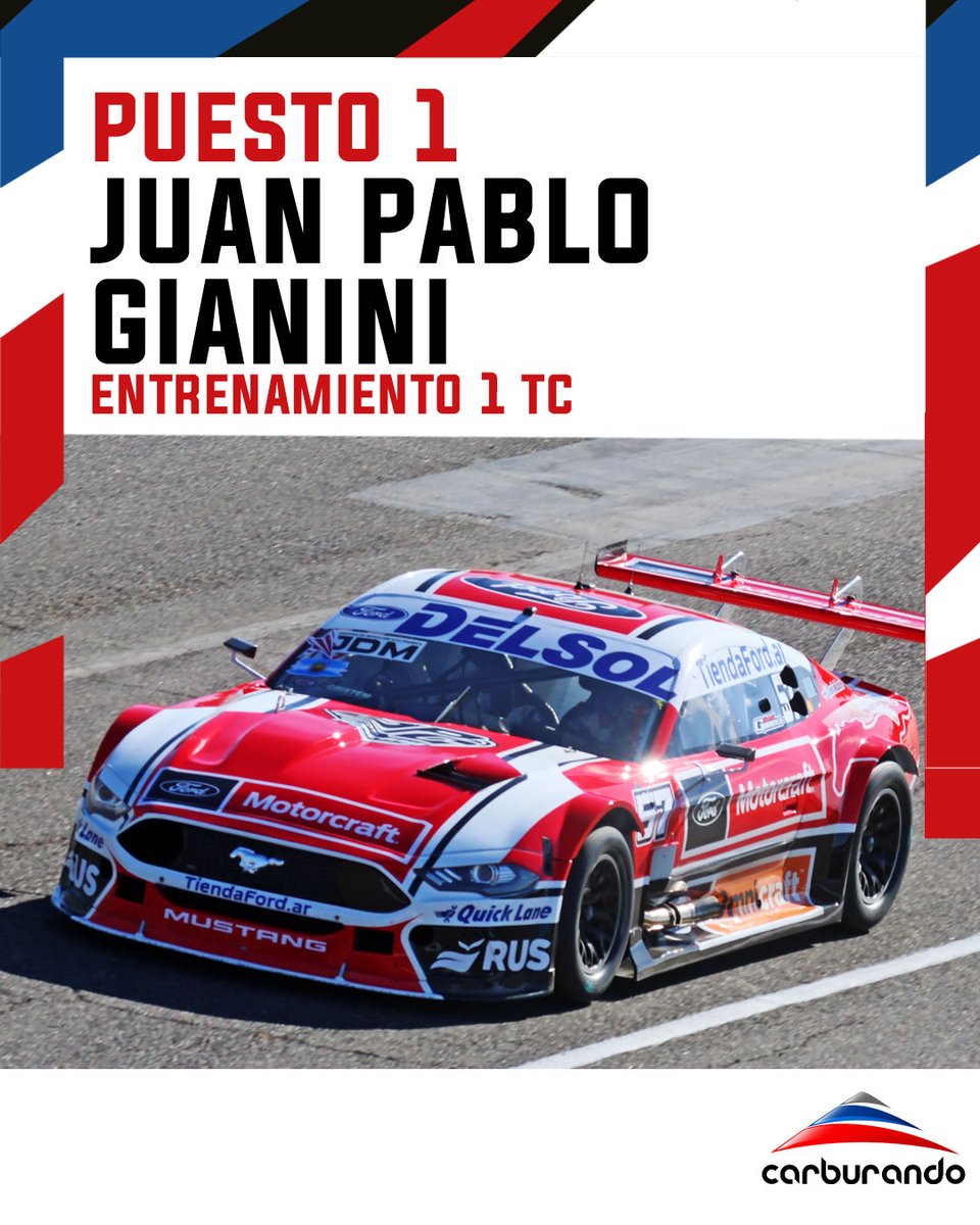CarburandoTV's tweet photo. 🚀☝️ @juampigianini se quedó con el primer entrenamiento del #TurismoCarretera en Rafaela.

⏱️ 1:26.001

2️⃣ @ottofritzler7 (+0.003)
3️⃣ @valenaguirre133 (+0.035)

👉 A las 13:40hs, el segundo ensayo. 

#TCenRafaela #Gianini 

📸 @BernaBosco https://t.co/TPMfLMbtrg