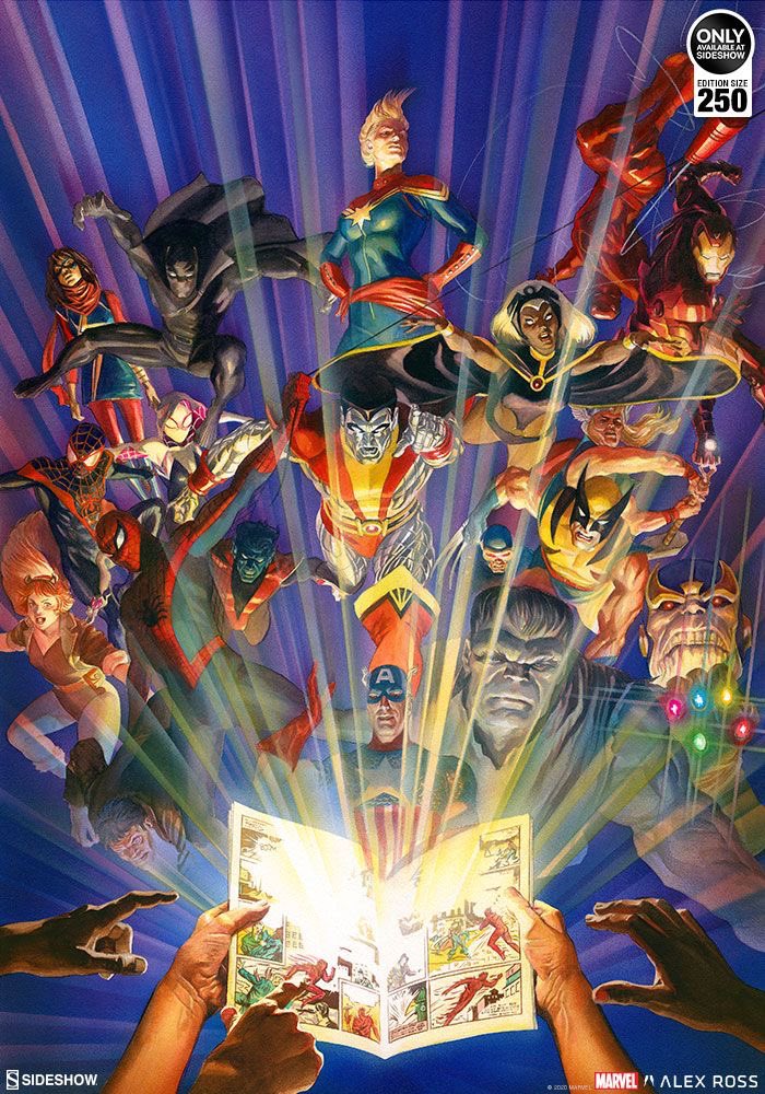 xstormwarning's tweet photo. Marvel Comics #1000 
cover by Alex Ross https://t.co/drqaNOy6Ir