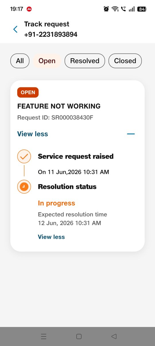 gdsouza008's tweet photo. @reliancejio One of the most pathetic service, facing Outside outage issue since last 3 months which has not been resolved yet and complaint SR raised on 12th June is still not resolved. Will very soon be switching to Hathaway. @JioCare https://t.co/4wMKz9Tv7G