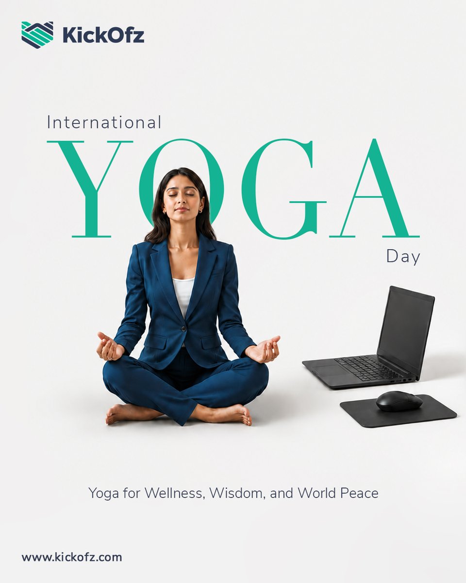 kickofz's tweet photo. Some days, all you need is a deep breath and a few moments for yourself.

This International Yoga Day, take time to slow down, stretch, and reconnect with your mind and body. Every small step towards wellness counts.

Happy International Yoga Day! 🌿

#InternationalYogaDay https://t.co/L6eLFnxgHg