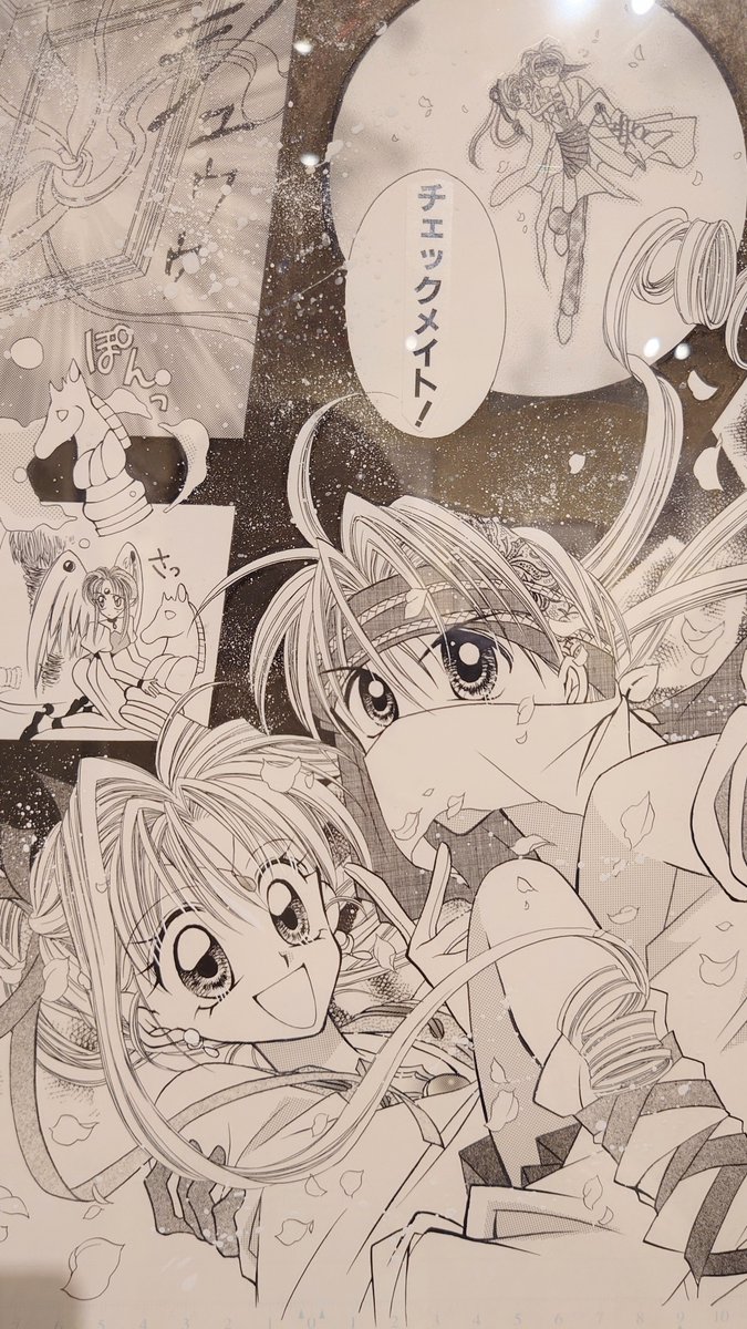cocoehal's tweet photo. 種村有菜さん展本当に最高でした！当時にタイムスリップしたみたいだった！本当に綺麗な原稿でずっと見ていたかったなー。また行こう〜 https://t.co/qdfmdGS3zS