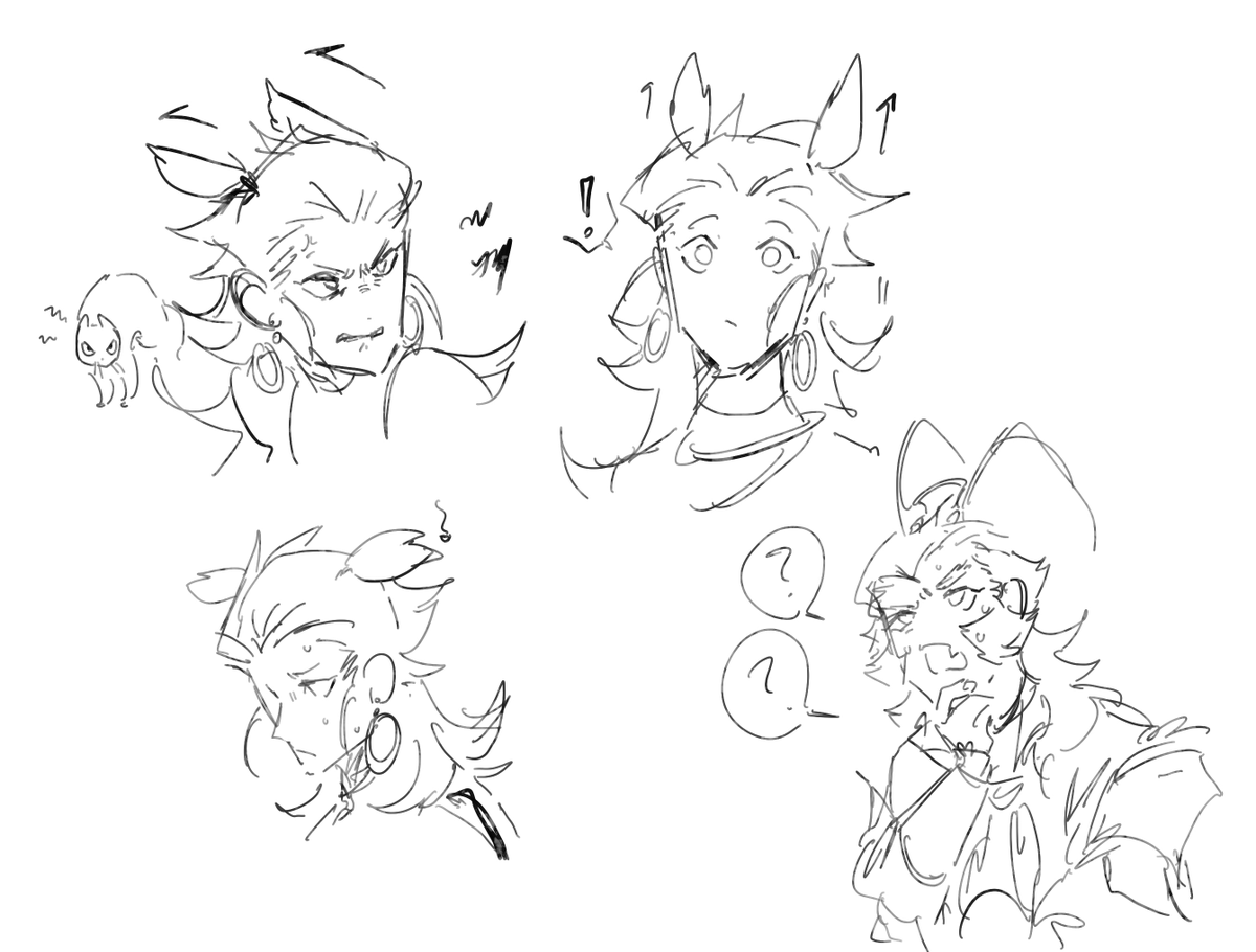 Dumb_Gio's tweet photo. #nezha's mood can be read by his hair thingy like cat ears idk i just think its cute https://t.co/hpYyZ0jQAK
