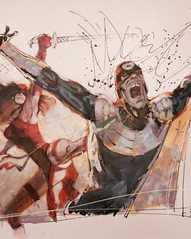 SienkiewiczArt's tweet photo. Elektra &amp; Bullseye

#elektra #bullseye #marvel #daredevil #comicart https://t.co/59Urhs1mhc