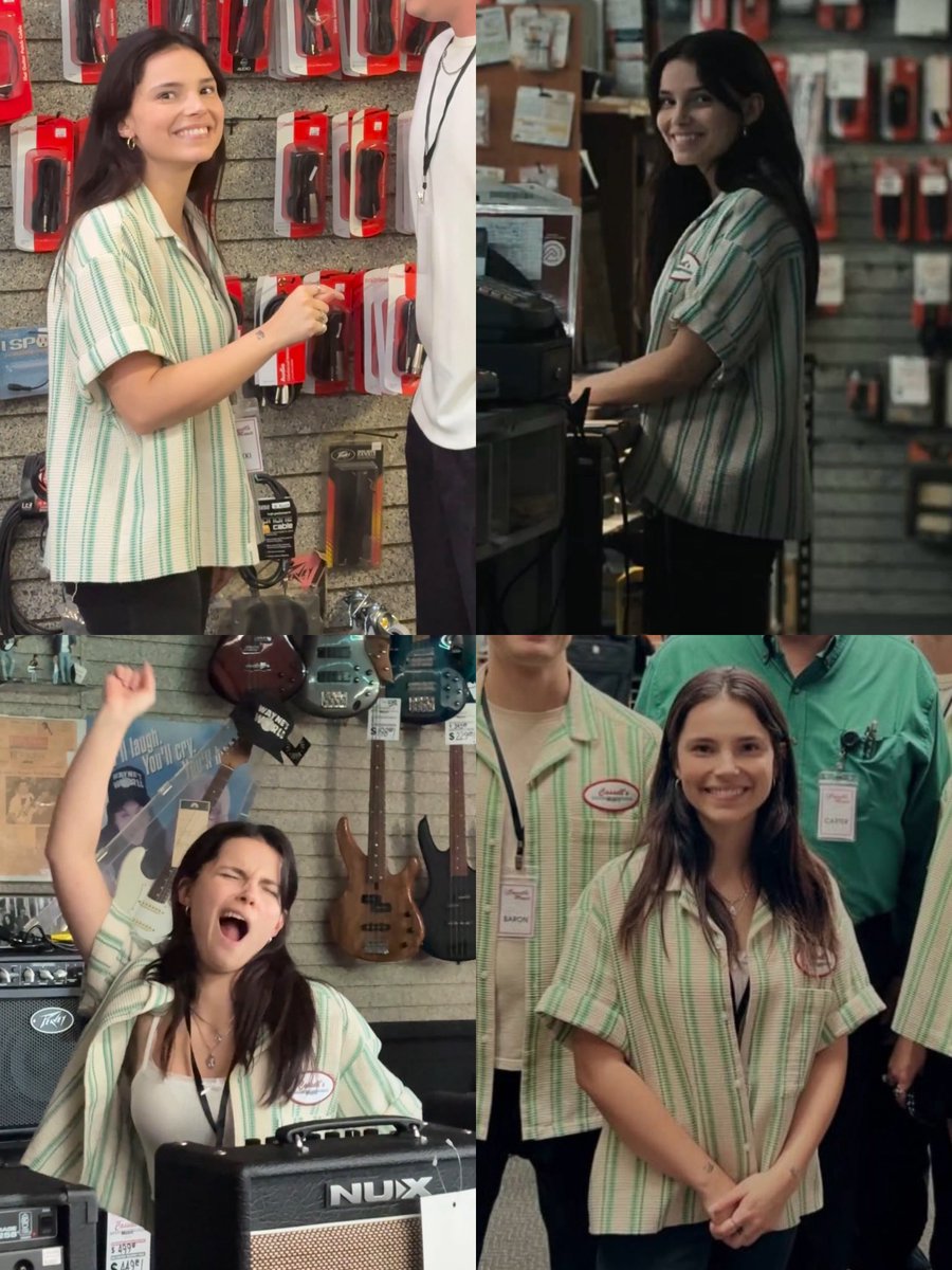 kendramerced's tweet photo. nikki is so cute in her music store outfit https://t.co/cnkRICbYHX