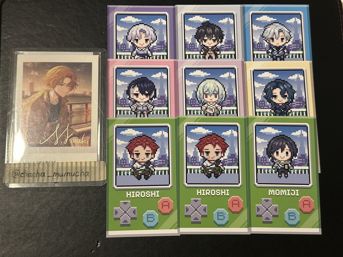 chacha_mumucha's tweet photo. 【交換】18TRIP エイトリ アニメイト フェア 特典

譲▶︎可不可 添 雪風 宗氏 幾成 夜鷹 椛

求▶︎同異種 練牙 七基 凪

郵送での交換。
お気軽にお声掛けください。 https://t.co/QA9bKe69Nw