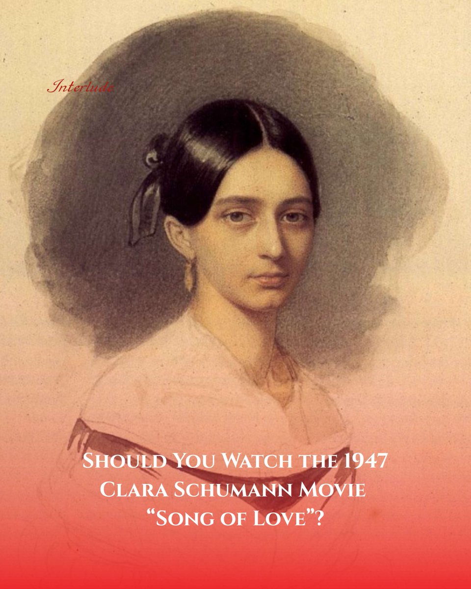 interludeHK's tweet photo. Song of Love (1947) brings the story of Clara Schumann, Robert Schumann, and Johannes Brahms to the big screen.
How much of it reflects the truth? 👀
Take a look at one of the most intriguing stories in classical music history. ✨
https://t.co/uHX6E1bOzM
#ClaraSchumann https://t.co/crBYUiSzoG