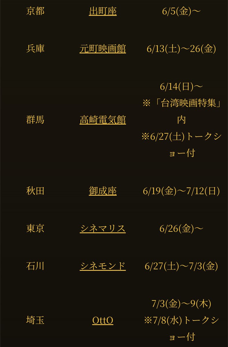 kungfu_jp's tweet photo. 『#ギデンズ・コーの功夫』
6/21時点の劇場情報➢https://t.co/HhEp1Qb0pW

上映中📽️
出町座
元町映画館6/26㈮終映
高崎電気館6/27㈯終映日トーク&amp;🎁チャンス付
御成座7/12㈰終映

これから🎥
シネマリス6/26㈮～
シネモンド6/27㈯〜7/3㈮
OttO7/3㈮～9㈭ ※7/8㈬トーク付
🎫➢https://t.co/vAOiGiBB79 https://t.co/OEFyc6ld0l