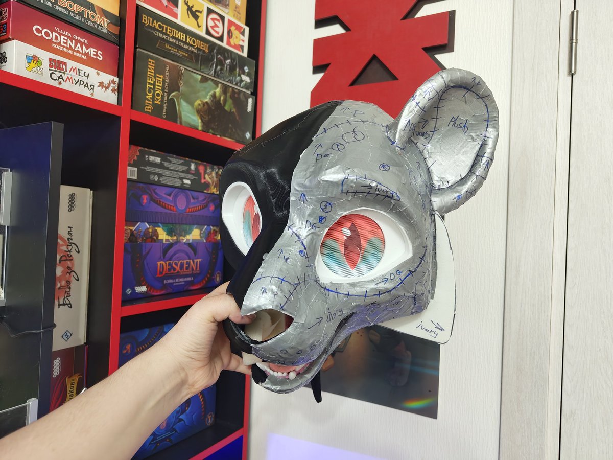 CFerretCraft's tweet photo. Big kitty in progress 💙 
#furry #fursuit #furryfandom #furrycommission #furryartㅤㅤㅤ https://t.co/W9nvrA2eGa