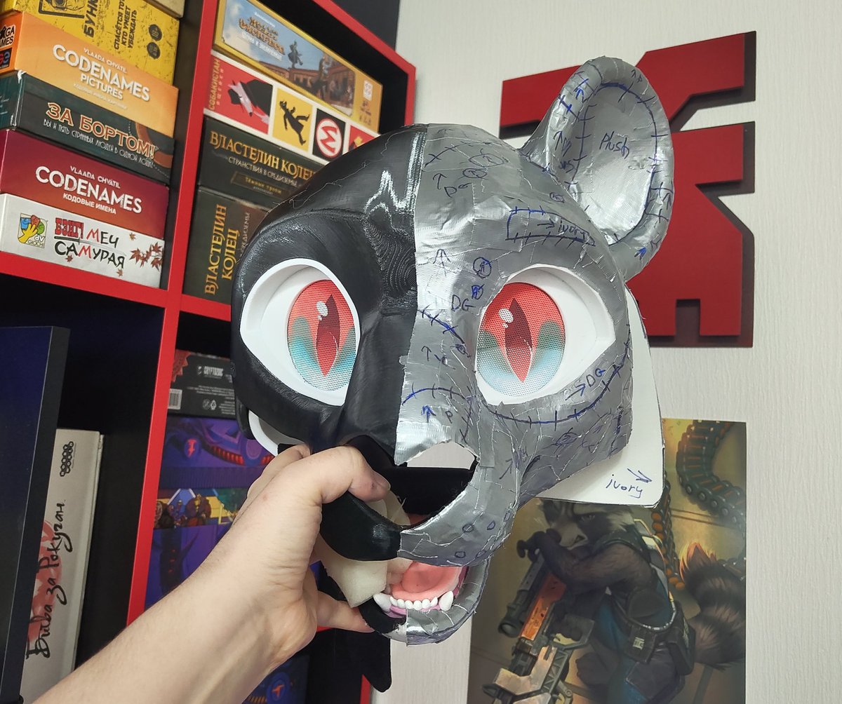 CFerretCraft's tweet photo. Big kitty in progress 💙 
#furry #fursuit #furryfandom #furrycommission #furryartㅤㅤㅤ https://t.co/W9nvrA2eGa