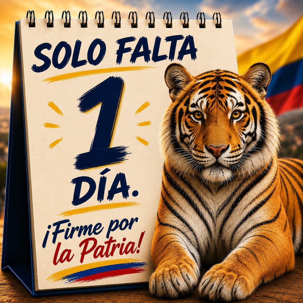 PorLasN64213585's tweet photo. 🗣️Para mañana todos listos!!
Vamos a ponerle la raya al tigre. 🐯🇨🇴🗳️❤️
#AbelardoSeráPresidente https://t.co/bHmTOklFjp