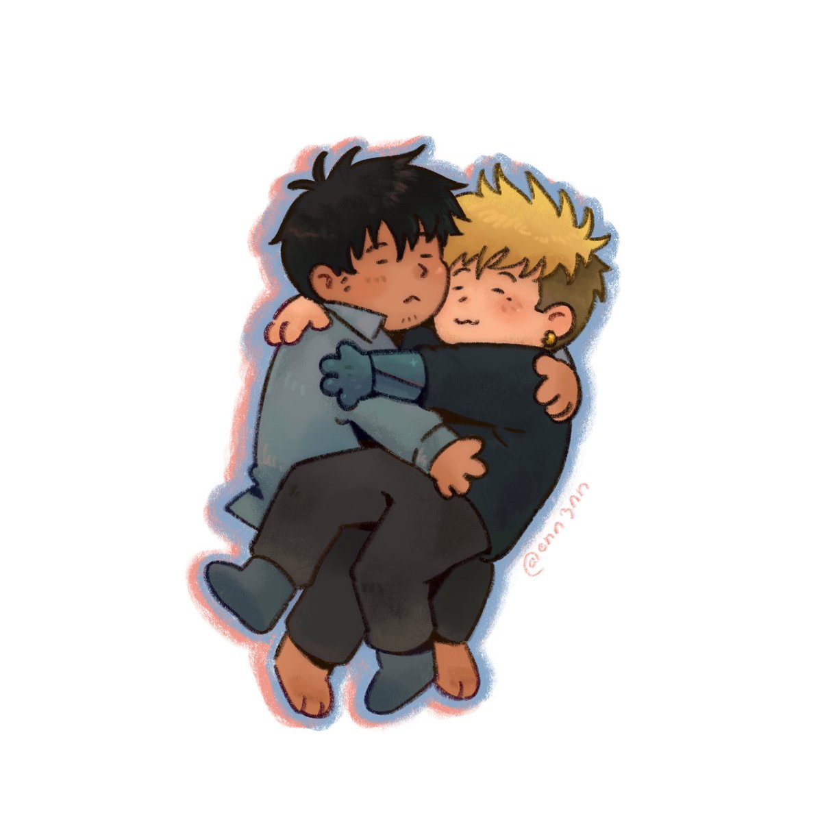 enn3nn's tweet photo. cuddling vashwood stickers https://t.co/jxFauGaLgM